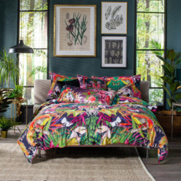 Kirsty Norris Birds of Paradise Double Duvet Set - Pink - Wilko - thumbnail 3