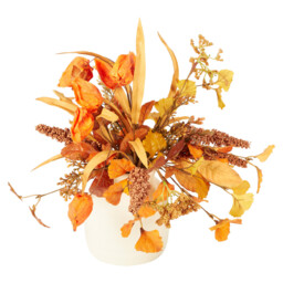 Autumn Garden Vase Arrangement Orange - Wilko - thumbnail 6