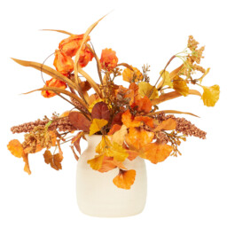 Autumn Garden Vase Arrangement Orange - Wilko