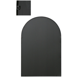 The Arcus Black Window Metal Leaner Wall Mirror 120 x 80cm - MirrorOutlet - Wilko - thumbnail 5