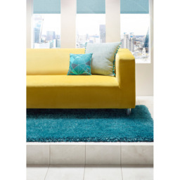 Origins Chicago Dark Teal Shaggy Rug 160 x 230cm - Green - Origins Rugs - Wilko - thumbnail 5