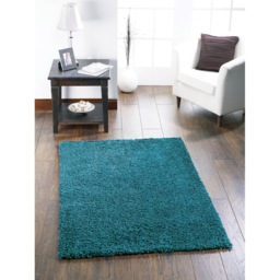 Origins Chicago Dark Teal Shaggy Rug 160 x 230cm - Green - Origins Rugs - Wilko - thumbnail 3