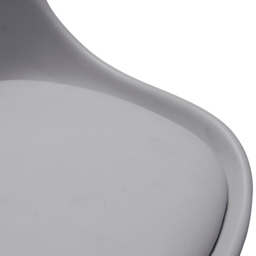 Julian Bowen Erika Grey and Black PU Swivel Office Chair - Size: 56 x 50 x 92cm - Wilko - thumbnail 5