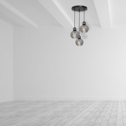 Milagro Omega Black Pendant Lamp 230V - Size: 30 x 30 x 100cm - Wilko - thumbnail 6