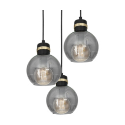 Milagro Omega Black Pendant Lamp 230V - Size: 30 x 30 x 100cm - Wilko - thumbnail 4
