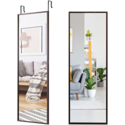 Costway Brown Full Length Wall Mirror 180 x 36cm - Wilko - thumbnail 4