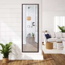 Costway Brown Full Length Wall Mirror 180 x 36cm - Wilko - thumbnail 5