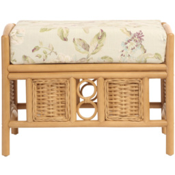 Desser Furniture Vale Wicker Lily Light Oak Footstool - Size: 107.0 cm x 81.0 cm x 46.0 cmcm - Brown - Wilko - thumbnail 4