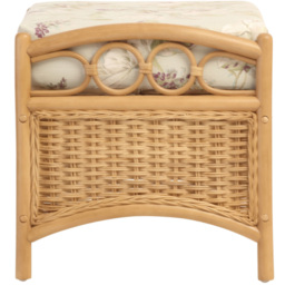 Desser Furniture Vale Wicker Lily Light Oak Footstool - Size: 107.0 cm x 81.0 cm x 46.0 cmcm - Brown - Wilko - thumbnail 5