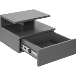 Florence Ashlan Single Drawer Grey Bedside Table - Furniture To Go - Wilko - thumbnail 5