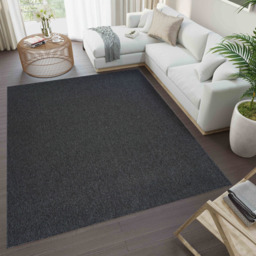 Desire Rugs Simple Dark Grey Low Pile Felt Backing Tufted Rug 110 x 60cm - Size: 60 x 110cm - Wilko - thumbnail 6
