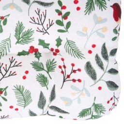 Mistletoe Robin Seat Pad White - All I Want For Christmas - Wilko - thumbnail 5
