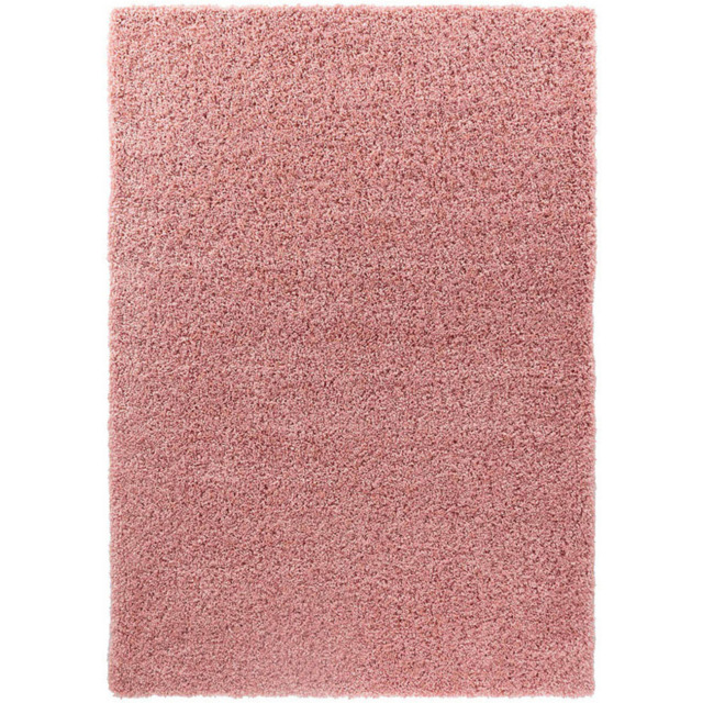 Desire Rugs Oxford Baby Pink Plain Shaggy Rug 60 x 110cm - Babypink - Wilko - image 1
