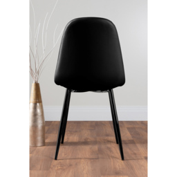 Furniturebox Copeland Valera Marble Effect 4 Seater Dining Set White and Black - Wilko - thumbnail 7