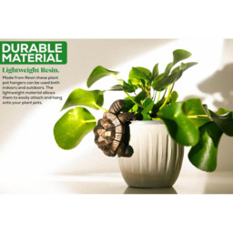 Marco Paul Bronze Tortoise Plant Pot Hanger Garden Ornament 2 Pack - Size: 10 x 5 x 20cm - Silver - Wilko - thumbnail 7