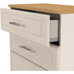 Crowndale Kent 4 Drawer Kashmir Ash and Modern Oak Deep Chest of Drawers Ready Assembled - Kashmir Ash & Modern Oak - Wilko - thumbnail 7