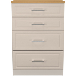 Crowndale Kent 4 Drawer Kashmir Ash and Modern Oak Deep Chest of Drawers Ready Assembled - Kashmir Ash & Modern Oak - Wilko - thumbnail 3