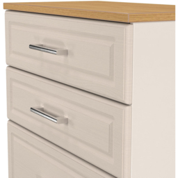 Crowndale Kent 4 Drawer Kashmir Ash and Modern Oak Deep Chest of Drawers Ready Assembled - Kashmir Ash & Modern Oak - Wilko - thumbnail 6