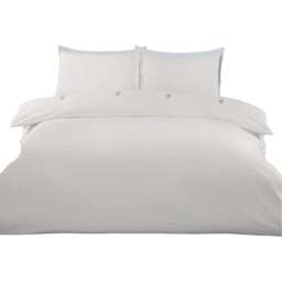 Yasmin Embroidered Duvet Set White Superking - Size: Super King - Wilko - thumbnail 3
