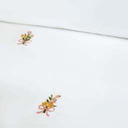 Yasmin Embroidered Duvet Set White Superking - Size: Super King - Wilko - thumbnail 4