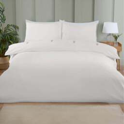 Yasmin Embroidered Duvet Set White Superking - Size: Super King - Wilko - thumbnail 1