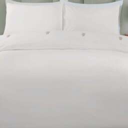 Yasmin Embroidered Duvet Set White Superking - Size: Super King - Wilko - thumbnail 7