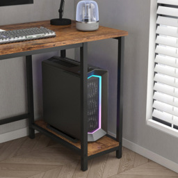 Chicago 2 Adjustable Shelf Computer Desk Black - Size: 75 x 120 x 50cm - MCC - Wilko - thumbnail 6