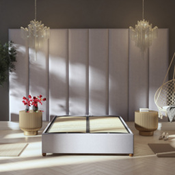Aspire Furniture Llewelyn-Bowen Luxury Grey Eire Linen Wall Mounted Headboard 45cm - Size: Single Pack - Aspire Beds - Wilko - thumbnail 3