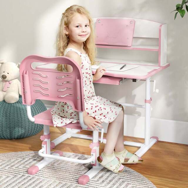 Tommy Toys Pink Kids Desk and Chair Set - Wilko - image 1