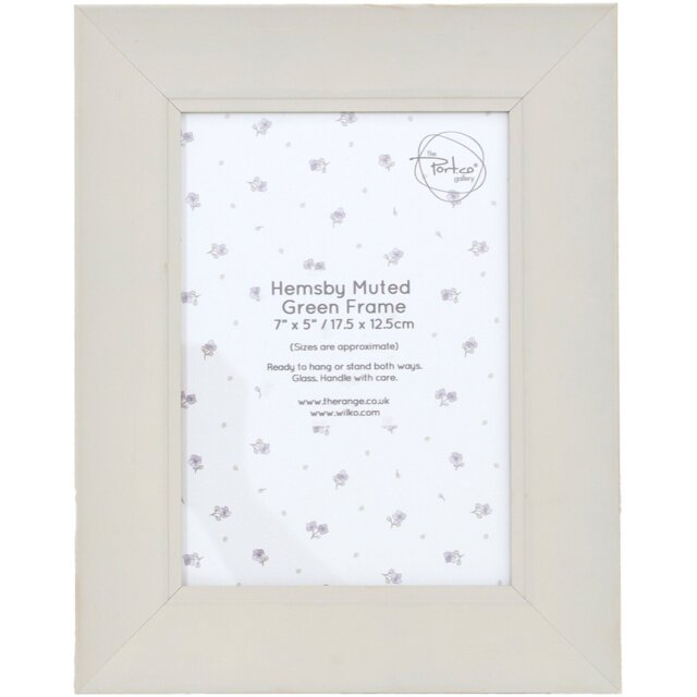 Hemsby Photo Frame Muted Green 7 x 5in - The Port. Co Gallery - Wilko - image 1