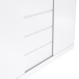 Florence 3 Door 3 Drawer White High Gloss Sliding Wardrobe - Size: 3 Door, 3 Drawer - Furniture to Go - Wilko - thumbnail 6