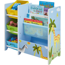 Liberty House Toys Kids Safari Book Display with Storage Boxes - Size: 60 x 65 x 30cm - Wilko - thumbnail 5