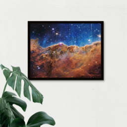 Artery8 NASA James Webb Space Telescope Cosmic Cliffs Image Framed Wall Art Print 30 x 41cm - Size: 43.3 x 33.3 x 1.5cm - Blue - Wilko - thumbnail 4