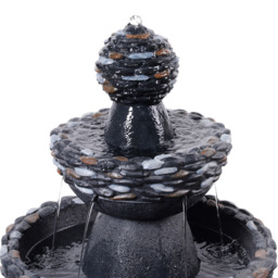 Teamson Home Dark Grey 3-tier Stone Pedestal Water Outdoor Fountain 36.5 inch - Size: 92.71 x 51.99 x 51.99cm - Wilko - thumbnail 5