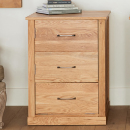 Baumhaus Mobel Oak Printer Cupboard - Brown - Wilko