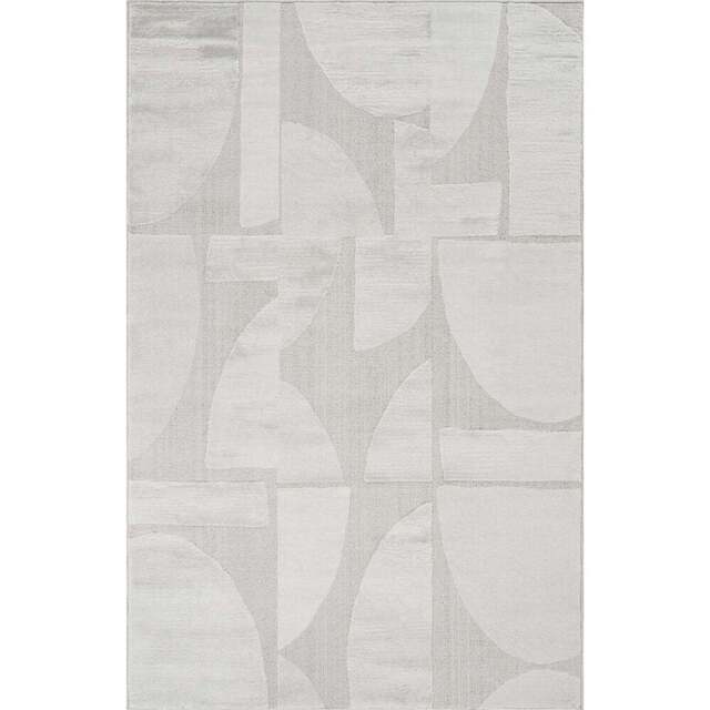 Desire Rugs Hamilton Silver Abstract Motif Rug 120 x 170cm - Size: 170 x 120 x 1.3cm - Wilko - image 1