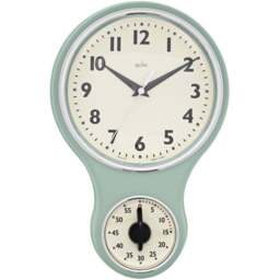Acctim Kitchen Time Sage Clock and Timer - Size: 5.5 x 19.5 x 30cm - Multi - Wilko - thumbnail 1