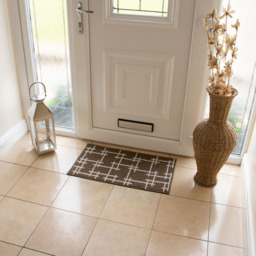 JVL Vector Brown Indoor Machine Washable Doormat 40 x 70cm - JVL Homewares - Wilko - thumbnail 3