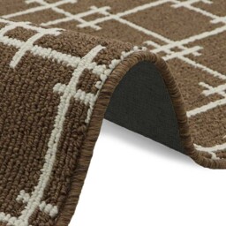 JVL Vector Brown Indoor Machine Washable Doormat 40 x 70cm - JVL Homewares - Wilko - thumbnail 5