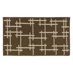 JVL Vector Brown Indoor Machine Washable Doormat 40 x 70cm - JVL Homewares - Wilko - thumbnail 1