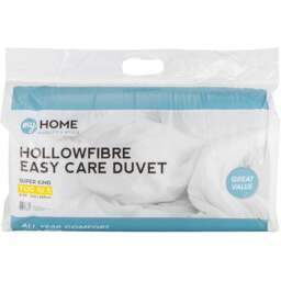 My Home Super King White Hollowfibre Easy Care Duvet 10.5 Tog - Wilko