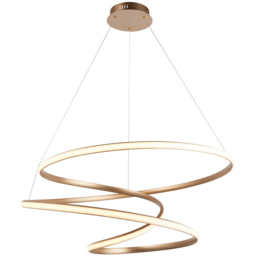 Merano Imola Satin Gold and White Silicone Pendant Ceiling Light - Size: 85 x 85 x 186.5cm - Wilko - thumbnail 4