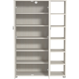 GFW Bideford White Tall Shoe Cabinet - Size: 29 x 79 x 119cm - Wilko - thumbnail 4