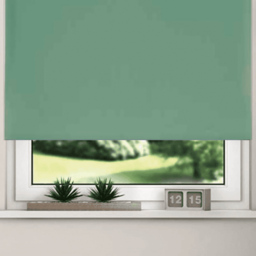 New EdgeBlinds Thermal Blackout Roller Blinds Basil 90cm - Size: W 90cm x D 165cm - Green - New Edge Blinds - Wilko - thumbnail 4