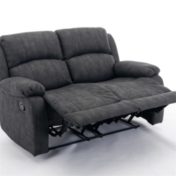 Furniture One 5 Seater Grey Manual Recliner Sofa Set - Wilko - thumbnail 7