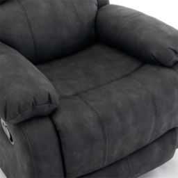 Furniture One 5 Seater Grey Manual Recliner Sofa Set - Wilko - thumbnail 4