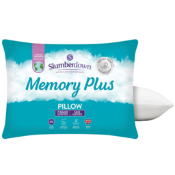 Slumberdown Memory Plus Pillow - Size: Single - White - Wilko - thumbnail 3