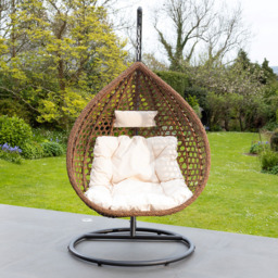 Artemis Home Henley Cream Swing Chair - Size: 1 Seater - Beige - Wilko - thumbnail 4