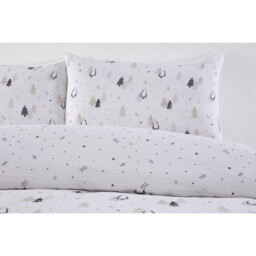 Winter Forest Duvet Set - White/Double - Wilko - thumbnail 4