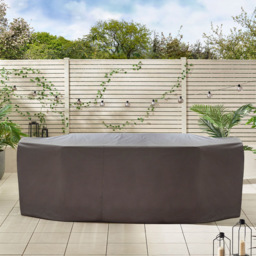 Furniturebox Bermuda 8 Seater Garden Dining Set Grey - Wilko - thumbnail 3
